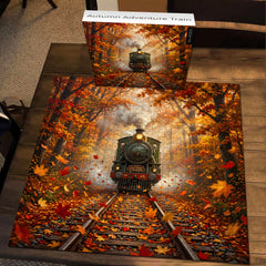 Herbstliches Abenteuerzug-Puzzle 1000 Teile