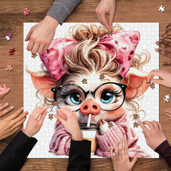 Piglet Coffee Break Jigsaw Puzzle 1000 Pieces
