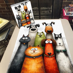 Funny Pets Art Jigsaw Puzzle 1000 Pieces