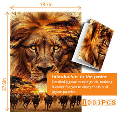 King of the Grasslands Jigsaw Puzzle 1000 Pieces