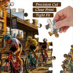 Puzzle da corsa in bici da città, 1000 pezzi