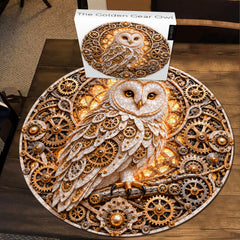 The Golden Gear Owl Jigsaw Puzzle 1000 Pieces