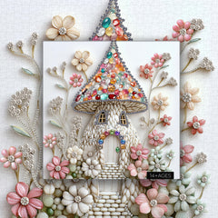 Rompecabezas de la casa de champiñones 1000 piezas