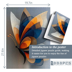 Rompecabezas abstracto de mariposas de 1000 piezas