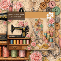 Vintage Sewing Room Jigsaw Puzzle 1000 Pieces