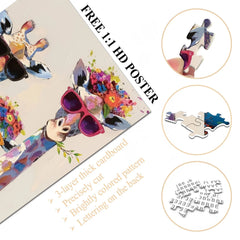 Il puzzle della famiglia giraffe enigmi 1000 pezzi