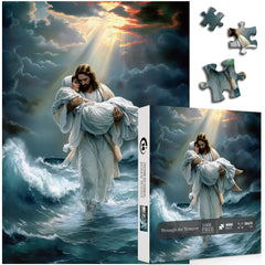 Durch das Tempest -Puzzle 1000 Stücke