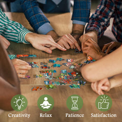 Cactus coloré Puzzle 1000 pièces