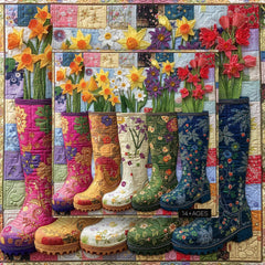 Bottes de jardin floral puzzle 1000 pièces