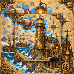 Steampunk Lighthouse Jigsaw Puzzle 1000 Pieces