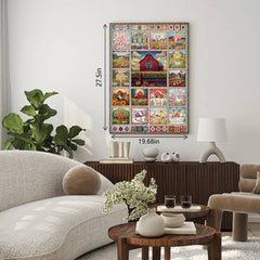 Farmyard Collage puzzle 1000 pièces