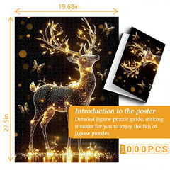 Deer of Light Jigsaw Puzzle 1000 Pieces