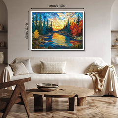 Buntglaspark Puzzle 1000 Stücke