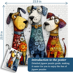 Lebendiges Pup Squad-Puzzle, 1000 Teile