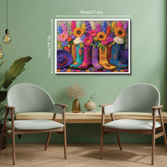 Floral Boots Jigsaw Puzzle 1000 Pieces