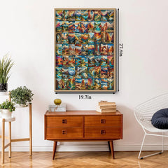 Gewebte Nationalparks -Puzzle 1000 Stücke