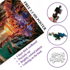 Puzzle Balançoire Coucher de Soleil 1000 Pièces