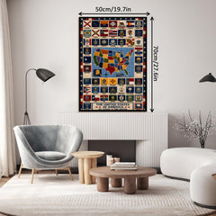 Puzzle con 50 bandiere d'America, 1.000 pezzi