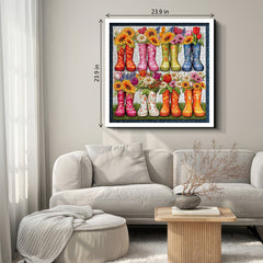 Flower Boots Jigsaw Puzzle 1000 Pieces