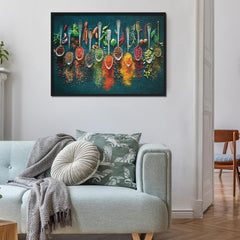 Gewürze auf Löffel Puzzle 1000 Stücke