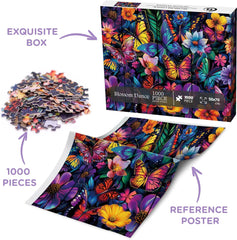 Flower Butterfly Jigsaw Puzzle 1000 Pieces