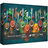 Gewürze auf Löffel Puzzle 1000 Stücke