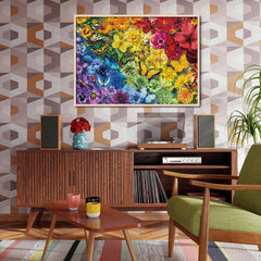 Regenbogen Blumen Schmetterling Jigsaw Rätsel 1000 Stücke
