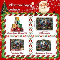 Radiant Nativity Advent Calendar Jigsaw Puzzle 1000 Piezas