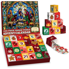 Radiant Nativity Advent Calendar Jigsaw Puzzle 1000 Piezas