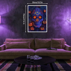 Lebendiger Zuckerschädelkunstpuzzle 1000 Stücke