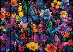 Flower Butterfly Jigsaw Puzzle 1000 Pieces
