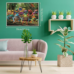 Colorful Frog Jigsaw Puzzle 1000 Pieces