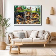 Underground Gnome Village Puzzle 1000 Stücke