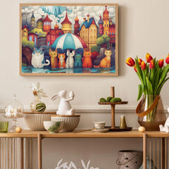 Rain City Cat Shadow Puzzles 1000 Stücke