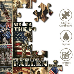 Patriot Veteran Eagle Flag Puzzle 1000 Teile