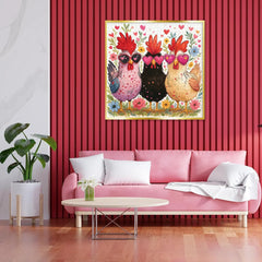 Heart Chicken Garden Jigsaw Puzzle 1000 Pieces