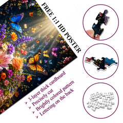 Buch „Blüten und Schmetterlinge“-Puzzle 1000 Teile