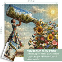 Puzzle Pot de Printemps 1000 pièces