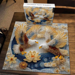 Quilled Twin Eagles Puzzle 1000 Teile