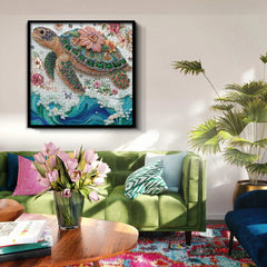 Blumenschildkröten -Tanzpuzzle 1000 Stücke