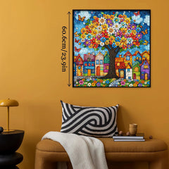 Colorful Village Jigsaw Puzzle 1000 Pieces