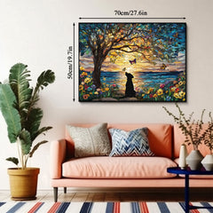 Dog and Butterflies Jigsaw Puzzles 1000 Pieces