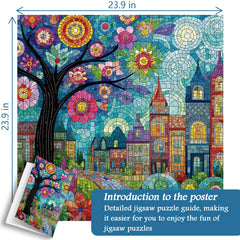 Blossom Town Jigsaw Puzzle 1000 Pieces