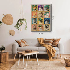 Vintage Cat Collection Puzzle 1000 Teile