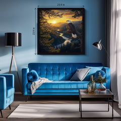 Adler bei Sonnenuntergang Puzzle 1000 Teile