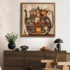 Jigsaw -Puzzle -Teekannenbibliothek 1000 Teile