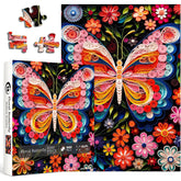 Floral Butterfly Jigsaw Puzzles 1000 Pieces