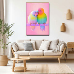 Regenbogenpaar Vogelpuzzle 1000 Stücke