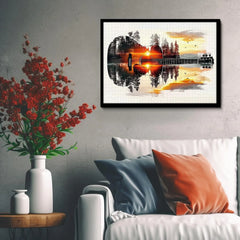 Puzzle de guitare forestier Puzzle 1000 pièces