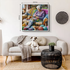 Puzzle La hora de tejer de la abuela, 1000 piezas